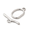 Non-Tarnish 304 Stainless Steel Toggle Clasps STAS-F290-06P-2