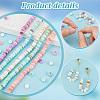 5 Strands 5 Colors Natural Cultured Freshwater Shell Beads Strands SHEL-PH0001-52-4
