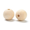 Natural Unfinished Wood Beads WOOD-XCP0001-19A-3