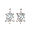 304 Stainless Steel Enamel Pendants STAS-K293-25P-1