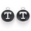 Platinum Plated Alloy Charms ENAM-S118-02T-P-1