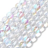 Synthetic Moonstone Beads Strands G-P528-J02-13-1