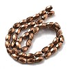 Electroplated Synthetic Non-magnetic Hematite Beads Strands G-P545-G02-02D-2
