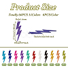 66Pcs 11 Colors Spray Painted 430 Stainless Steel Filigree Pendants STAS-TA0002-18-3