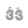 304 Stainless Steel Pendants STAS-L080-002P-03-1