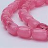 Barrel Shaped Gemstone Natural Rhodochrosite Stone Beads Strands G-S114-10-3
