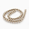Electroplated Non-magnetic Synthetic Hematite Bead Strand G-E498-12B-03-2