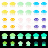 30Pcs 2 Styles Luminous Resin Mushroom Ornament RESI-TA0004-02C-1
