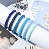 6Pcs 6 Colors Handmade Polymer Clay Stretch Bracelets BJEW-SW00139-3
