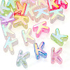 20Pcs UV Plating Transparent Acrylic European Beads OACR-TADJ0001-19K-2