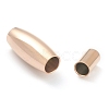 Ion Plating(IP) 304 Stainless Steel Magnetic Clasps with Glue-in Ends STAS-O148-08A-RG-3