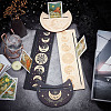 4Pcs 4 Style Wood Candle Holders & Tarot Card Stands DJEW-GF0001-47B-4