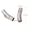 Tarnish Resistant Column 316 Surgical Stainless Steel Bayonet Clasps X-STAS-A021-6mm-3