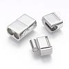 Tarnish Resistant 304 Stainless Steel Magnetic Clasps with Glue-in Ends STAS-G143-52P-3