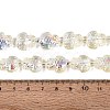 Electroplate Transparent Glass Beads Strands EGLA-N055-04A-10-4