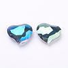 Electorplated Glass Beads EGLA-E004-M-2