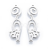 Non-Tarnish 201 Stainless Steel Pendants STAS-N090-LA930-1-1
