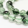 Dyed Round Natural Crackle Quartz Beads Strands G-K084-8mm-04A-1