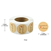 1 Inch Handmade with Love Sticker Rolls STIC-YW0001-03-3