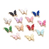 Brass Micro Pave Clear Cubic Zirconia Links Connectors ZIRC-I047-05-1