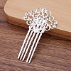 Brass Hair Combs Findings OHAR-PW0001-390S-1
