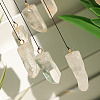 Natural Quartz Crystal Wind Chime HJEW-D302-09-4