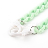 Personalized Acrylic Curb Chain Necklaces NJEW-JN03515-01-4