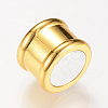 Brass Magnetic Clasps with Glue-in Ends X-KK-R052-22G-2
