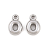 304 Stainless Steel Pendants STAS-S186-12O-P01-1