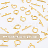 50 Sets Alloy Ring Toggle Clasps FIND-DC0002-77-3