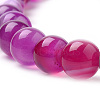 Natural Striped Agate/Banded Agate Beads Strands G-S259-04-4mm-4