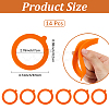 14Pcs Silicone Jar Gaskets AJEW-CN0007-09A-2