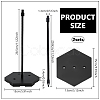 Adjustable Plastic Assembled Action Figure Display Holders with Hexagon Bases DIY-WH0043-157A-2