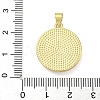 Rack Plating Brass Pave Shell Flat Round Pendants KK-Z063-11G-01-3