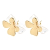 304 Stainless Steel Resin Stud Earrings SA-CBAF6AD-18G-C-4