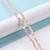 Electroplate Glass Beads Strands GLAA-E036-04C-2