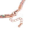 3.5MM Round Nylon Cotton Cord Necklace Making NJEW-C106-03RG-08-3
