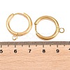 316 Stainless Steel Huggie Hoop Earring Findings EJEW-B158-01D-G-3