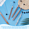 50Pcs Transparent Tube Plastic Bead Containers with Lids & 2 Styles Blank Paper Stickers FIND-GA0008-27-4