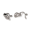 Tarnish Resistant 304 Stainless Steel Clip-on Earring Findings STAS-E192-05P-2