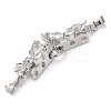 Brass Micro Pave Cubic Zirconia Slide Charms KK-G503-37P-03-2