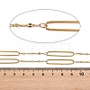 304 Stainless Steel Enamel Dapped Chain Oval Link Chains CHS-K021-15G-12-3
