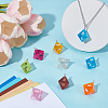 22Pcs Transparent Resin Pendants RESI-ME0001-13-4