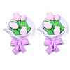Opaque Resin Cabochons CRES-N024-78-1