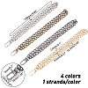 2 Styles ABS Plastic Imitation Pearl Beads & Iron Curb Link Bag Chain Straps FIND-CA0002-65-2