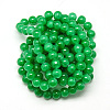Baking Paint Crackle Glass Beads Strands X-DGLA-Q023-8mm-YS22-3
