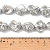 Electroplated Shell Pearl Beads Strands BSHE-A001-01F-4