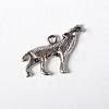 Tibetan Style Alloy Howling Wolf Pendants X-LF1753Y-NF-2