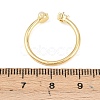 304 Stainless Steel Micro Pave Cubic Zirconia Cuff Open Rings RJEW-P175-04G-3