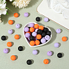 Rubberized Style Imitated Silicone Acrylic Beads MACR-PA0001-06A-04-3